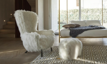 GUELFO FUR - Bergere fake fur armchair high-back by Opinion Ciatti - view 3